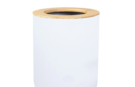 EcoWarra white garbage can 1pc Bathroom Accessories Soap Dispenser Bottle Dish Washroom Garbage Can Toothbrush Holder Cup Suit Lotion Rack Toilet Brush