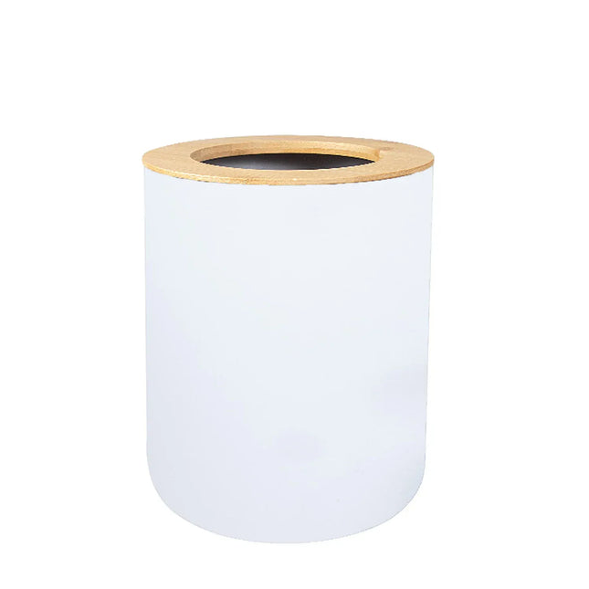 EcoWarra white garbage can 1pc Bathroom Accessories Soap Dispenser Bottle Dish Washroom Garbage Can Toothbrush Holder Cup Suit Lotion Rack Toilet Brush