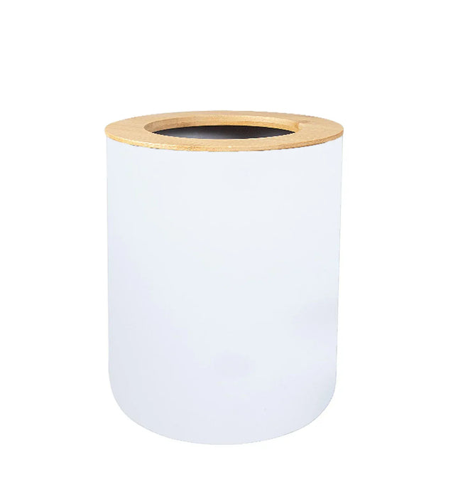 EcoWarra white garbage can 1pc Bathroom Accessories Soap Dispenser Bottle Dish Washroom Garbage Can Toothbrush Holder Cup Suit Lotion Rack Toilet Brush