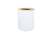 white garbage can