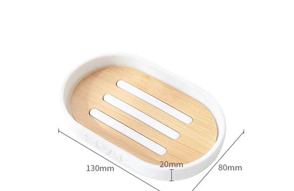 EcoWarra white Soap Rack 1pc Bathroom Accessories Soap Dispenser Bottle Dish Washroom Garbage Can Toothbrush Holder Cup Suit Lotion Rack Toilet Brush