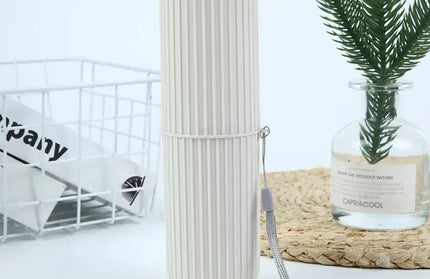 EcoWarra White Travel Toothbrush Cup Box Round Plastic Portable Toothpaste Holder Home Organizer Storage Case Stand Bathroom Accessories