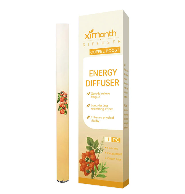 EcoWarra Yellow Boost Clear Breathing Herbal Diffuser With Mullein/Thyme/Mints Guarana/Green Tea Pure Plant Formulas Breathing Spray