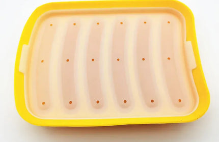 EcoWarra Yellow DIY Grade Silicone Sausage Mold Baby Food Supplement Tool Home Made Hot Dog Ham Baking Mold Mold kitchen accessories gadgets