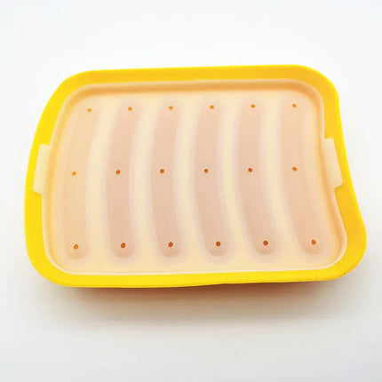 EcoWarra Yellow DIY Grade Silicone Sausage Mold Baby Food Supplement Tool Home Made Hot Dog Ham Baking Mold Mold kitchen accessories gadgets