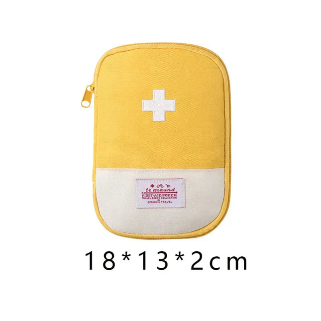 EcoWarra Yellow-L 4 Sizes Portable Medicine Bag Travel First Aid Kit Medicine Bag Storage Bag Survival Kit Medicine Box Outdoor Emergency Camping