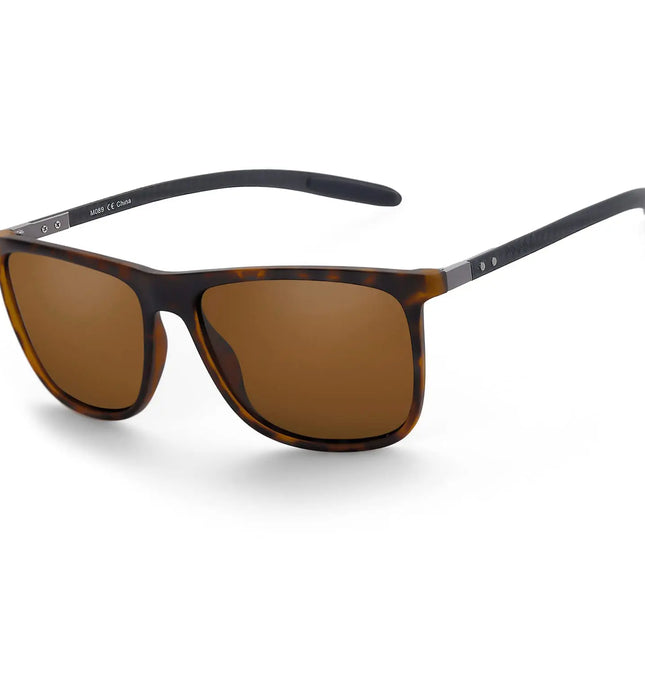 EcoWarra ZENOTTIC Polaroid / 005 Brown Lens ZENOTTIC Square Polarized Sunglasses for Men Ultralight Carbon Fiber Sun Glasses Driving Fishing Golf Sports UV400 Protection
