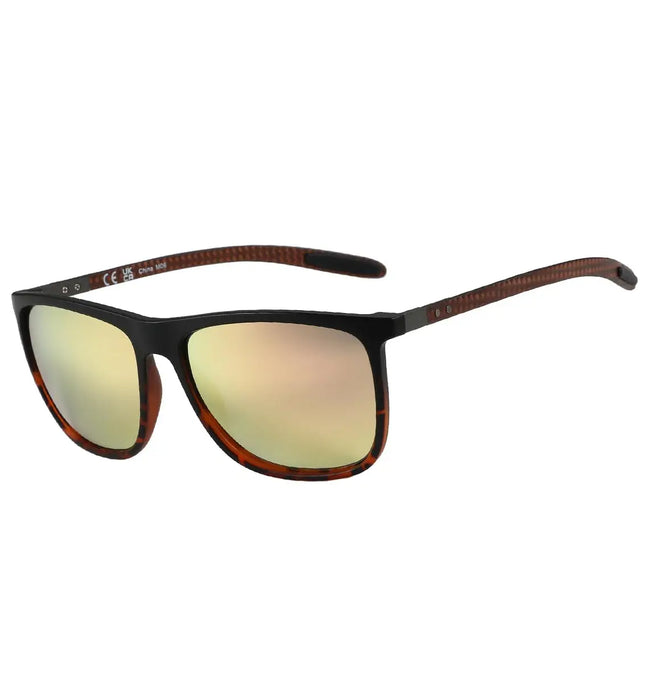 EcoWarra ZENOTTIC Polaroid / 009 Gold Lens ZENOTTIC Square Polarized Sunglasses for Men Ultralight Carbon Fiber Sun Glasses Driving Fishing Golf Sports UV400 Protection
