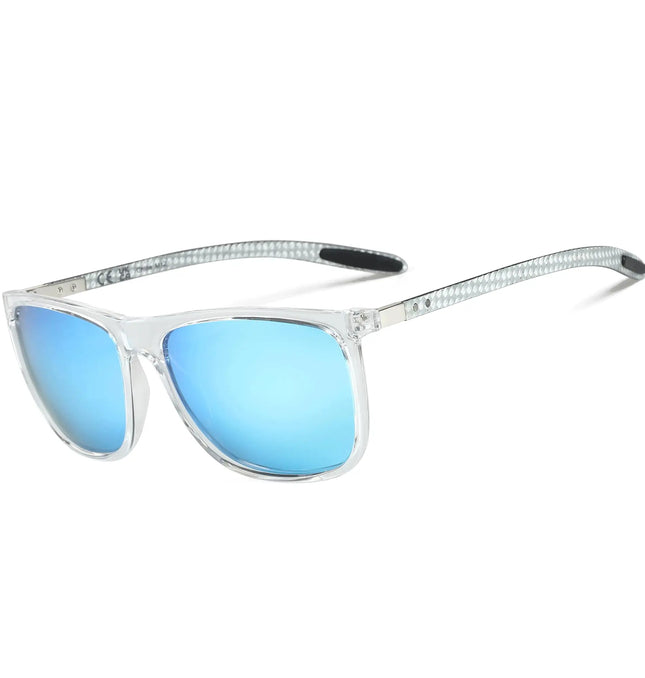 EcoWarra ZENOTTIC Polaroid / 012 Blue Lens ZENOTTIC Square Polarized Sunglasses for Men Ultralight Carbon Fiber Sun Glasses Driving Fishing Golf Sports UV400 Protection