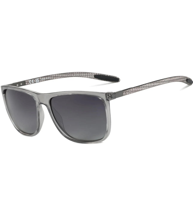 EcoWarra ZENOTTIC Square Polarized Sunglasses for Men Ultralight Carbon Fiber Sun Glasses Driving Fishing Golf Sports UV400 Protection