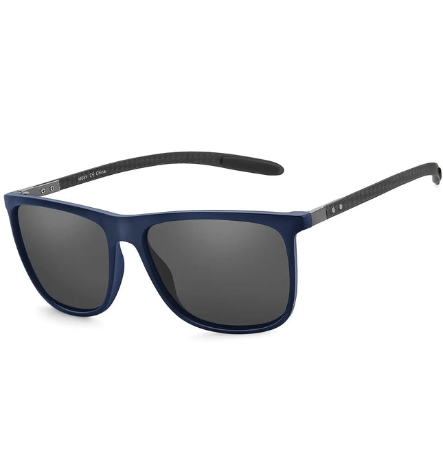 EcoWarra ZENOTTIC Square Polarized Sunglasses for Men Ultralight Carbon Fiber Sun Glasses Driving Fishing Golf Sports UV400 Protection