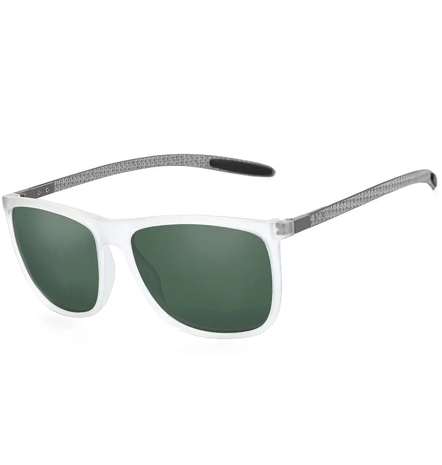 EcoWarra ZENOTTIC Square Polarized Sunglasses for Men Ultralight Carbon Fiber Sun Glasses Driving Fishing Golf Sports UV400 Protection