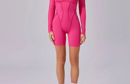 Seamless Yoga Jumpsuits Sports Fitness Splicing Hip-lifting One-Piece Hollow-out Beauty Back Gym Workout Bodysuits for Women