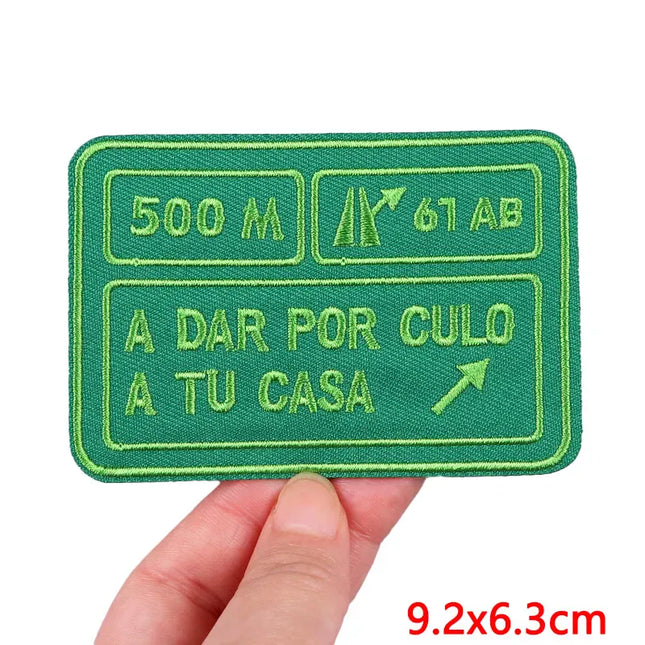 Outdoor Nature Camping Traveler Embroidered Patch Iron On Patches For Clothing Thermoadhesive Patches Hiking Patch For Backpack