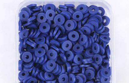 500Pcs/Box 6mm Recyclable Polymer Clay Disc Loose Charms Beads Boho 34 Colors Wristband Handmade Spacer Beads For Jewelry Making