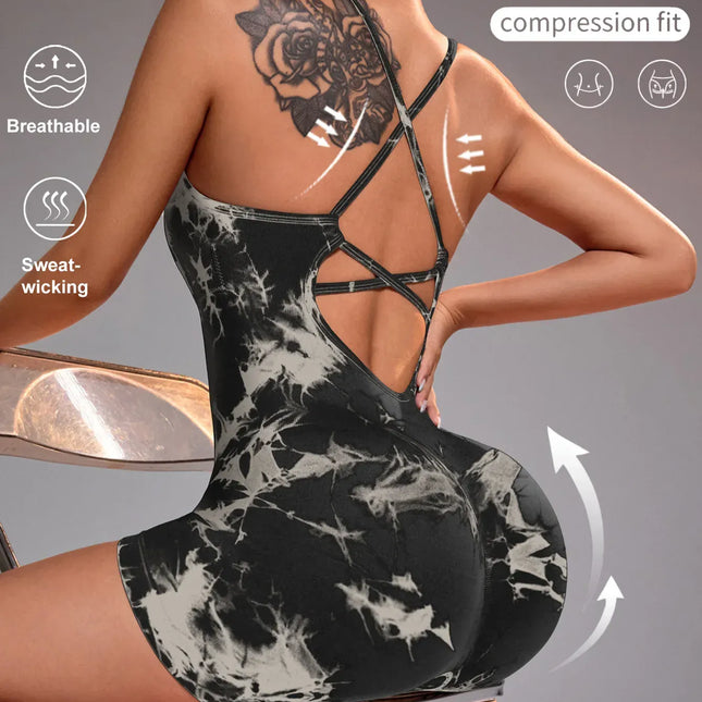15 Color One Piece Jumpsuit Shorts Elasticity Bodysuit Yoga Sports Workout Gym Set Women Clothes Sportswear Fitness Overalls