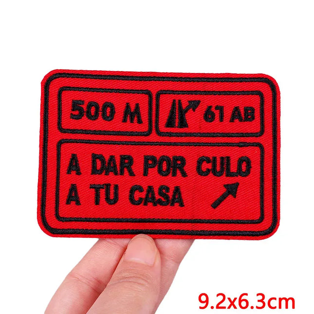 Outdoor Nature Camping Traveler Embroidered Patch Iron On Patches For Clothing Thermoadhesive Patches Hiking Patch For Backpack