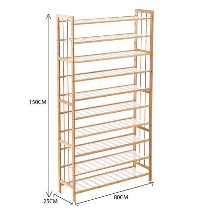 Levede Bamboo Shoe Rack Storage Wooden
