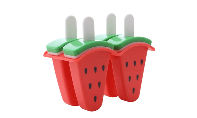 4 Grid Silicone Pop Molds Reusable Cream Maker